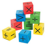 Math Dice (1-1/2" sq)