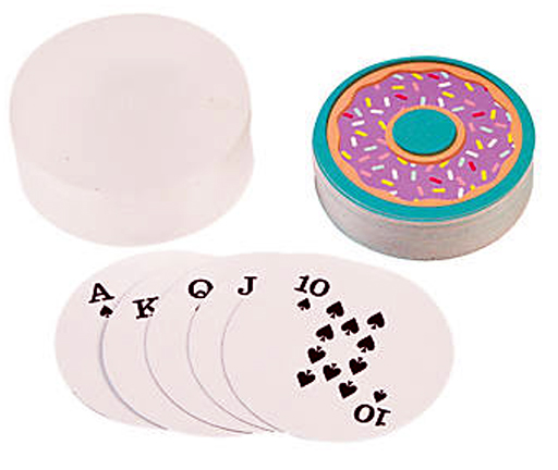 Donuts Round Playing Cards