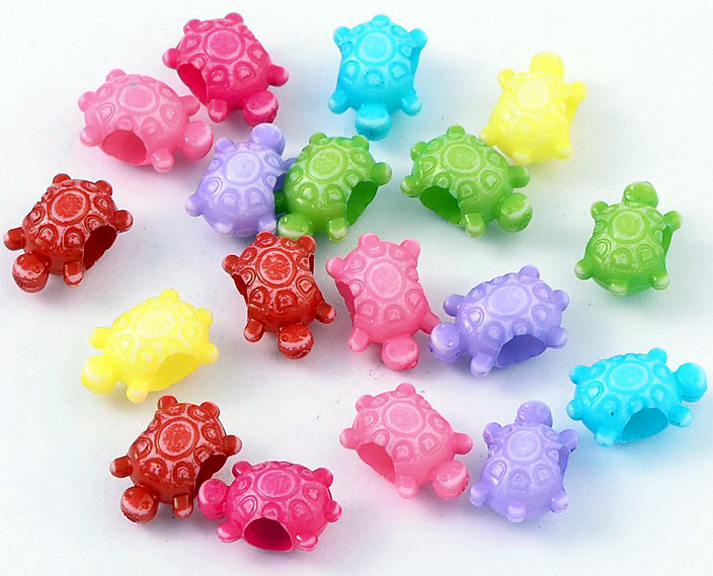 Turtle Beads (Asst Colors)