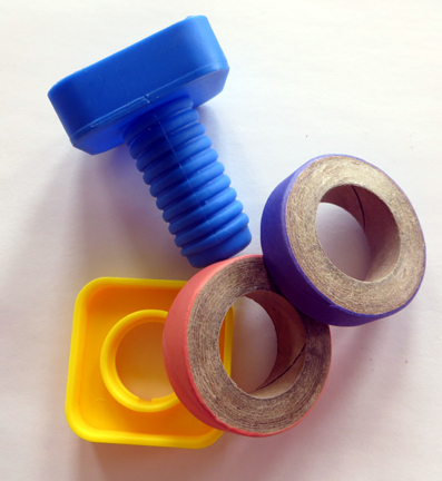 Busy Beaks Bagel Nut Foot Toy Components