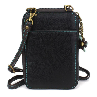 Sea Turtle Wallet Crossbody - Black