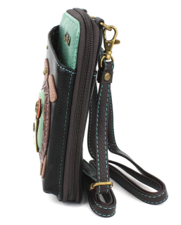 Sea Turtle Wallet Crossbody - Black