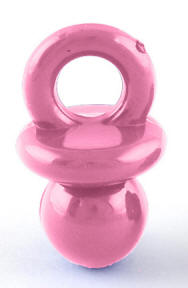 Bright Pacifier Bead (Pink)