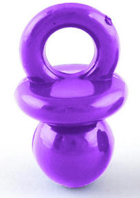 Bright Pacifier Bead (Purple)