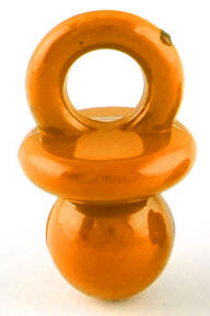 Bright Pacifier Bead (Orange)
