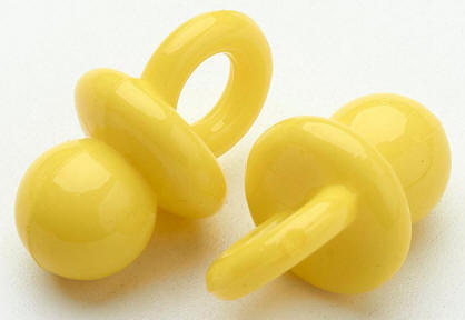 Bright Pacifier Bead (Yellow)