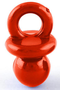 Bright Pacifier Bead (Red)
