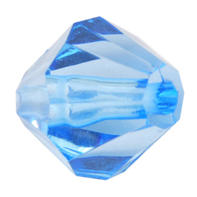 Faceted Bicone (Blue)
