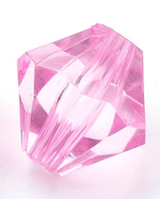 Faceted Bicone (Pink)