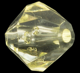 Faceted Bicone (Yellow)