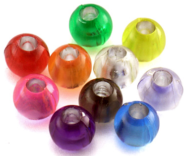 Fancy Round Bead (Asst Colors)