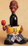 Basketball Player Wine Bottle Holder Big Feet Stomper 