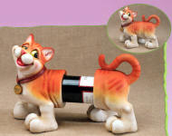 Happy Cat Wine Bottle Holder 