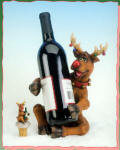 Reindeer Bottle Holder with Topper