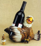 Eagle Wine Bottle Holder with Topper