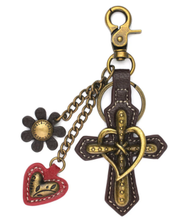 Cross - Metal Charming Keychain