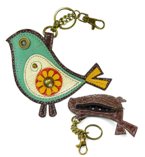 Bird Key Fob Coin Purse by Chala