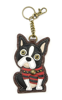 Boston Terrier Key Fob Coin Purse by Chala