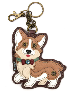 Corgi Key Fob Coin Purse by Chala