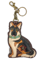 German Shepherd Key Fob Coin Purse by Chala