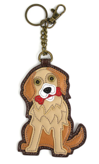 Golden Retriever Key Fob Coin Purse by Chala