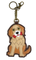 Golden Retriever Key Fob Coin Purse by Chala