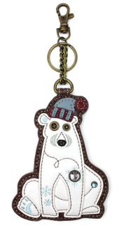 Polar Bear Key Fob Coin Purse by Chala