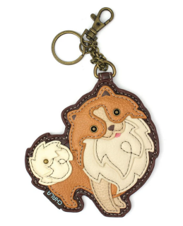 Pomeranian Key Fob Coin Purse by Chala