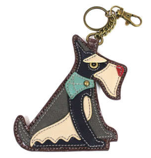 Schnauzer Key Fob Coin Purse by Chala