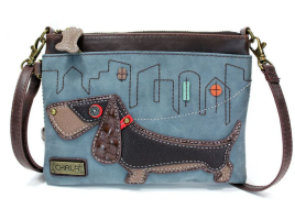 Wiener Dog - Indigo - Mini Crossbody