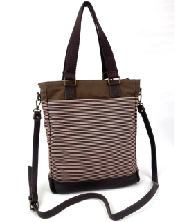 Unicorn Work Tote - Pink Stripe