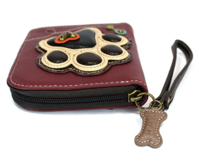 Paw Print Zip-Around Wallet