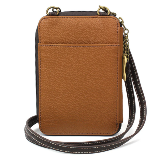 Paw Print Wallet Crossbody - Brown