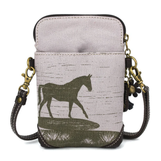 Gray Safari Horse - Cellphone Crossbody