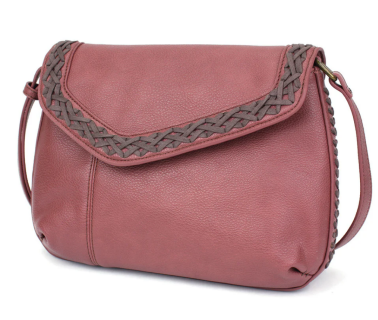 Braided Boho Crossbody - Berry